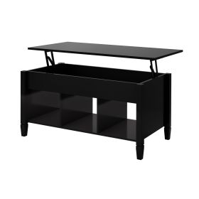 Lift Top Coffee Table-Black - as Pic