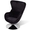 Armchair with Egg Shape Black - Black