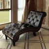 Chaise Longue Brown Faux Leather - Brown