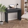 Desk Gray 35.4"x15.7"x28.3" Engineered Wood - Grey