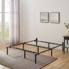 Adjustable Metal Platform Bed Frame, Black, Twin - King - Black