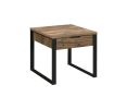 Aflo End Table; Weathered Oak & Black Finish - 82472