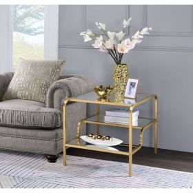 Astrid End Table in Gold & Mirror XH - 81092