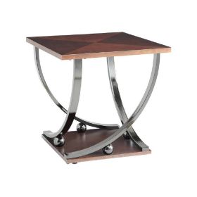 Isiah End Table in Black Nickel - 80357