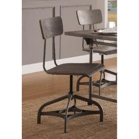 Jonquil Side Chair (Set-2) in Gray Oak & Sandy Gray - 70277