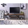 Bob TV Stand in Weathered Oak & Black - 91780