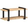 TV Cabinet 35.4"x15.7"x15.7" Rough Mango Wood - Brown