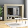 TV Cabinet Sonoma Oak 59.8"x8.7"x44.5" Engineered Wood - Brown