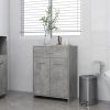 Bathroom Cabinet Concrete Gray 23.6"x13"x31.5" Engineered Wood - Grey