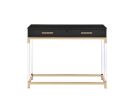 Adiel Console Table; Black & Gold Finish - 82348