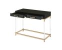 Adiel Console Table; Black & Gold Finish - 82348