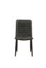 Hosmer Side Chair (Set-2) in Black Top Grain Leather & Antique Black - 70422