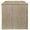 Coffee Table White and Sonoma Oak 39.4"x15.7"x15.7" Engineered Wood - Multicolour