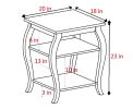 Becci End Table in Black - 82826