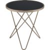 Valora End Table in Champagne & Black Glass - 81832