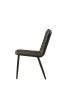 Hosmer Side Chair (Set-2) in Black Top Grain Leather & Antique Black - 70422