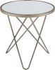 Valora End Table in Champagne & Frosted Glass - 81827