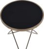 Valora End Table in Champagne & Black Glass - 81832