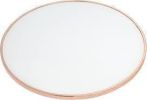 Alivia End Table in Rose Gold & Frosted Glass - 81837