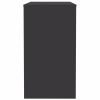 Desk Gray 35.4"x15.7"x28.3" Engineered Wood - Grey