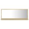 Bathroom Mirror Sonoma Oak 35.4"x4.1"x14.6" Engineered Wood - Brown