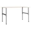 Adjustable Work Bench Frames 2 pcs Metal 33.5"x(27.2"-37.6") Gray - Grey