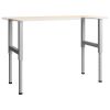 Adjustable Work Bench Frames 2 pcs Metal 21.7"x(27.2"-37.6") Gray - Grey