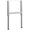 Adjustable Work Bench Frames 2 pcs Metal 21.7"x(27.2"-37.6") Gray - Grey