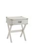 Babs End Table in White - 82824
