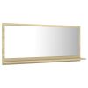 Bathroom Mirror Sonoma Oak 35.4"x4.1"x14.6" Engineered Wood - Brown