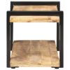 TV Cabinet 35.4"x15.7"x15.7" Rough Mango Wood - Brown