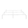 Adjustable Metal Platform Bed Frame, Black, Twin - King - White