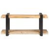 TV Cabinet 35.4"x15.7"x15.7" Rough Mango Wood - Brown