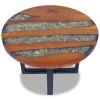 Coffee Table Teak Resin 23.6" - Brown