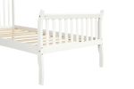 Platform Bed Frame Mattress Foundation with Wood Slat Support, Twin - White