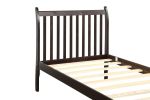 Platform Bed Frame Mattress Foundation with Wood Slat Support, Twin - Espresso