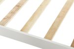 Platform Bed Frame Mattress Foundation with Wood Slat Support, Twin - White