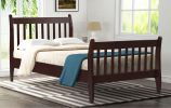 Platform Bed Frame Mattress Foundation with Wood Slat Support, Twin - Espresso