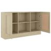 Sideboard Sonoma Oak 47.2"x12"x27.6" Engineered Wood - Brown