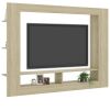 TV Cabinet Sonoma Oak 59.8"x8.7"x44.5" Engineered Wood - Brown