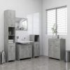 Bathroom Cabinet Concrete Gray 23.6"x13"x31.5" Engineered Wood - Grey