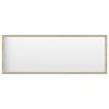 Bathroom Mirror Sonoma Oak 39.4"x0.6"x14.6" Engineered Wood - Brown