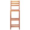 Bar Stools 2 pcs Solid Acacia Wood - Brown