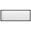 Bathroom Mirror Black 39.4"x0.6"x14.6" Engineered Wood - Black