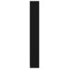 5-Tier Book Cabinet Black 15.7"x9.4"x68.9" Engineered Wood - Black