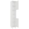 Bathroom Cabinet White 11.8"x11.8"x70.5" Engineered Wood - White