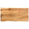 Dining Table 46.5"x22.8"x29.9" Solid Acacia Wood - Brown