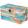 Storage Chest Solid Reclaimed Wood - Multicolour