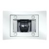 36 inch Stainless Steel Island Mount Range Hood 900CFM Tempered Glass w/LED Lights - Silver - Touch Control