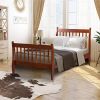 Platform Bed Frame Mattress Foundation with Wood Slat Support, Twin - Walnut